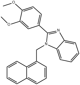 2-(3,4-dimethoxyphenyl)-1-(naphthalen-1-ylmethyl)-1H-benzo[d]imidazole