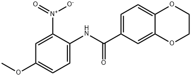 N-(4-methoxy-2-nitrophenyl)-2,3-dihydrobenzo[b][1,4]dioxine-6-carboxamide