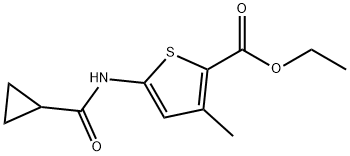 2-Thiophenecarboxylicacid,5-[(cyclopropylcarbonyl)amino]-3-methyl-,ethyl