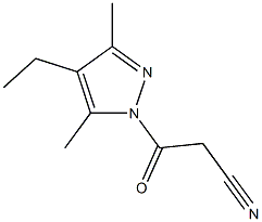 1H-Pyrazole,1-(cyanoacetyl)-4-ethyl-3,5-dimethyl-(9CI)