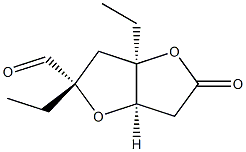 D-lyxo-Hepturonic acid, 2,5-anhydro-3,6-dideoxy-2,4-di-C-ethyl-, gamma-lactone (9CI)