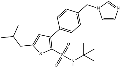 2-ThiophenesulfonaMide, N-(1,1-diMethylethyl)-3-[4-(1H-iMidazol-1-ylMethyl)phenyl]-5-(2-Methylpropyl)-