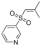 Pyridine, 3-[(2-methyl-1-propenyl)sulfonyl]- (9CI)
