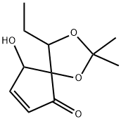 1,3-Dioxaspiro[4.4]non-7-en-6-one,4-ethyl-9-hydroxy-2,2-dimethyl-(9CI)