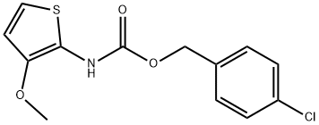Carbamic acid, (3-methoxy-2-thienyl)-, (4-chlorophenyl)methyl ester (9CI)