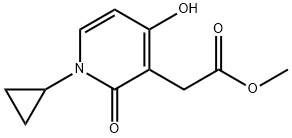 3-Pyridineacetic acid, 1-cyclopropyl-1,2-dihydro-4-hydroxy-2-oxo-, methyl ester (9CI)