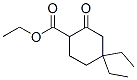 Cyclohexanecarboxylic acid, 4,4-diethyl-2-oxo-, ethyl ester (9CI)