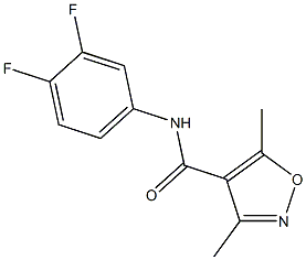 4-Isoxazolecarboxamide,N-(3,4-difluorophenyl)-3,5-dimethyl-(9CI)