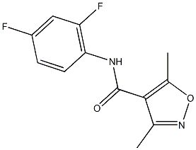 4-Isoxazolecarboxamide,N-(2,4-difluorophenyl)-3,5-dimethyl-(9CI)