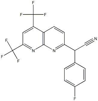 1,8-Naphthyridine-2-acetonitrile,alpha-(4-fluorophenyl)-5,7-bis(trifluoromethyl)-(9CI)