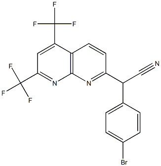 1,8-Naphthyridine-2-acetonitrile,alpha-(4-bromophenyl)-5,7-bis(trifluoromethyl)-(9CI)
