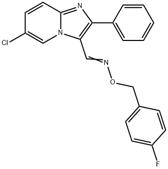 6-氯-2-苯基咪唑并[1,2-A]吡啶-3-甲醛 O-[(4-氟苯基)甲基]肟