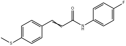 (E)-N-(4-FLUOROPHENYL)-3-[4-(METHYLSULFANYL)PHENYL]-2-PROPENAMIDE
