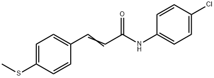 (E)-N-(4-CHLOROPHENYL)-3-[4-(METHYLSULFANYL)PHENYL]-2-PROPENAMIDE