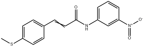 (E)-3-[4-(METHYLSULFANYL)PHENYL]-N-(3-NITROPHENYL)-2-PROPENAMIDE