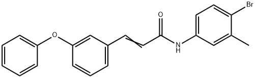 (E)-N-(4-BROMO-3-METHYLPHENYL)-3-(3-PHENOXYPHENYL)-2-PROPENAMIDE