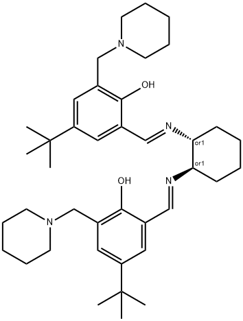 2,2′-[(1R,2R)-1,2-环己二基双[(E)-(次氮基次甲基)]双[4-(叔丁基)-6-(4-哌啶基甲基)苯酚]