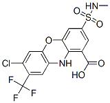 10H-Phenoxazine-1-carboxylic  acid,  7-chloro-3-[(methylamino)sulfonyl]-8-(trifluoromethyl)-