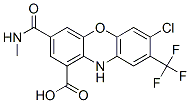 10H-Phenoxazine-1-carboxylic  acid,  7-chloro-3-[(methylamino)carbonyl]-8-(trifluoromethyl)-