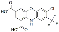 10H-Phenoxazine-1,3-dicarboxylic  acid,  7-chloro-8-(trifluoromethyl)-