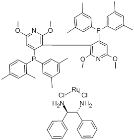 二氯[(R)-(+)-2,2',6,6'-四甲氧基-4,4'-双(二(3,5-二甲苯基)膦基)-3,3'-联吡啶][(1R,2R)-(+)-1,2-二苯基乙二胺]合钌(II)