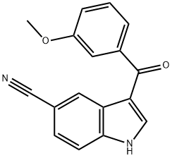 3-(3-methoxy-benzoyl)-1H-indole-5-carbonitrile