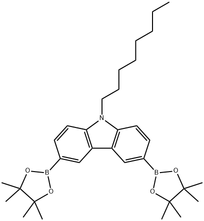 9-辛基-3,6-双(4,4,5,5-四甲基-1,3,2-二噁硼烷-2-基)-9H-咔唑