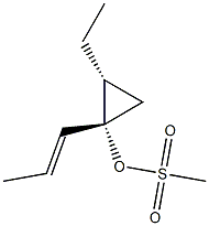 Cyclopropanol, 2-ethyl-1-(1E)-1-propenyl-, methanesulfonate, (1R,2S)-rel- (9CI)