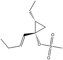 Cyclopropanol, 1-(1E)-1-butenyl-2-ethyl-, methanesulfonate, (1R,2S)-rel- (9CI)