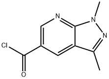 1H-Pyrazolo[3,4-b]pyridine-5-carbonyl chloride, 1,3-dimethyl- (9CI)
