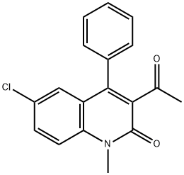 3-ACETYL-6-CHLORO-1-METHYL-4-PHENYLQUINOLIN-2(1H)-ONE