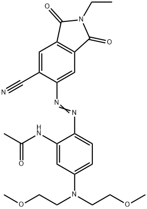 N-[5-[Bis-(2-methoxyethyl)amino]-2-[(6-cyano-2-ethyl-2,3-dihydro-1,3-dioxo-1H-isoindole-5-yl)azo]phenyl]acetamide