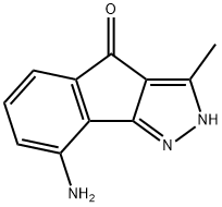 Indeno[1,2-c]pyrazol-4(2H)-one, 8-amino-3-methyl- (9CI)