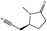 2-Pyrrolidineacetonitrile,1-methyl-5-oxo-,(2S)-(9CI)