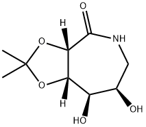 4H-1,3-Dioxolo[4,5-c]azepin-4-one, hexahydro-7,8-dihydroxy-2,2-dimethyl-, (3aS,7R,8R,8aS)- (9CI)
