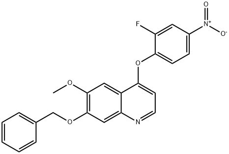 7-苄氧基-4-(2-氟-4-硝基苯氧基)-6-甲氧基奎琳