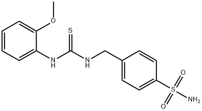 4-({[(2-methoxyanilino)carbothioyl]amino}methyl)benzenesulfonamide