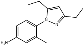 Benzenamine, 4-(3,5-diethyl-1H-pyrazol-1-yl)-3-methyl- (9CI)