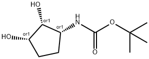 Carbamic acid, [(1R,2R,3S)-2,3-dihydroxycyclopentyl]-, 1,1-dimethylethyl ester,