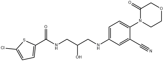 5-氯-N-[3-[[3-氰-4-(3-氧代-4-吗啉基)苯基]氨基]-2-羟基丙基]-2-噻吩羰酰胺