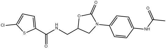N-((3-(4-acetamidophenyl)-2-oxooxazolidin-5-yl)methyl)-5-chlorothiophene-2-carboxamide