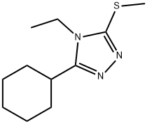 4H-1,2,4-Triazole,3-cyclohexyl-4-ethyl-5-(methylthio)-(9CI)