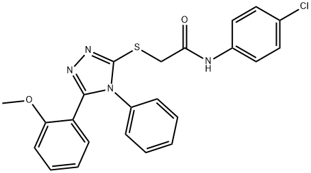 N-(4-chlorophenyl)-2-{[5-(2-methoxyphenyl)-4-phenyl-4H-1,2,4-triazol-3-yl]sulfanyl}acetamide