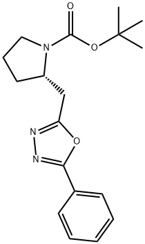 (S)-2-((5-苯基-1,3,4-恶二唑-2-基)甲基)吡咯烷-1-甲酸叔丁酯