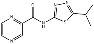 Pyrazinecarboxamide, N-[5-(1-methylethyl)-1,3,4-thiadiazol-2-yl]- (9CI)