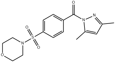 (3,5-dimethyl-1H-pyrazol-1-yl)(4-(morpholinosulfonyl)phenyl)methanone