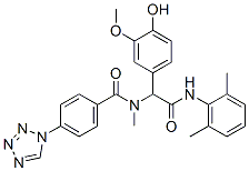 Benzeneacetamide, N-(2,6-dimethylphenyl)-4-hydroxy-3-methoxy-alpha-[methyl[4-(1H-tetrazol-1-yl)benzoyl]amino]- (9CI)