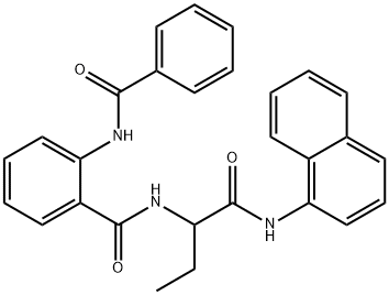 Benzamide, 2-(benzoylamino)-N-[1-[(1-naphthalenylamino)carbonyl]propyl]- (9CI)