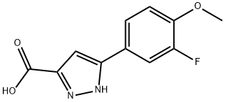 3-(3-FLUORO-4-METHOXYPHENYL)-1H-PYRAZOLE-5-CARBOXYLIC ACID