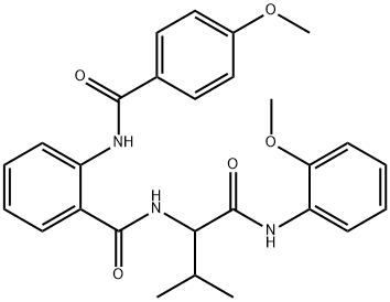 Benzamide, 2-[(4-methoxybenzoyl)amino]-N-[1-[[(2-methoxyphenyl)amino]carbonyl]-2-methylpropyl]- (9CI)